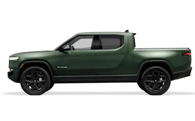2023 R1T Forest Green side view