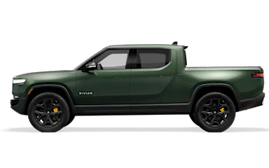 2022 R1T Forest Green side view