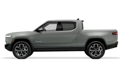 2024 R1T Limestone side view