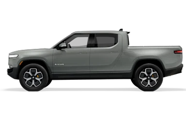 2022 R1T Limestone side view