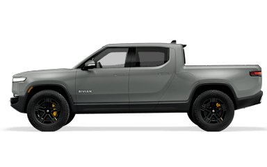 2022 R1T Limestone side view