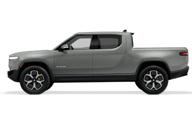 2022 R1T Limestone side view