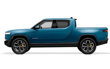 2022 R1T Rivian Blue side view