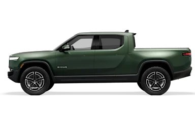 2025 R1T Forest Green side view