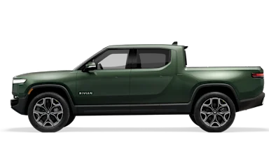2025 R1T Forest Green side view