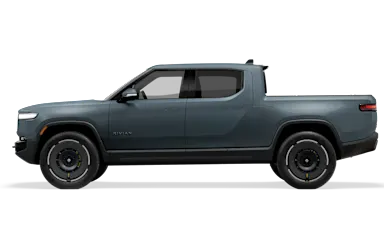 2026 R1T Storm Blue side view