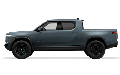 2026 R1T Storm Blue side view