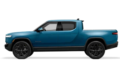 2025 R1T Rivian Blue side view
