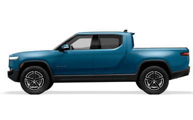 2025 R1T Rivian Blue side view