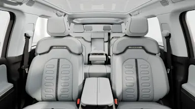 2027 R1S Ocean Coast back seats view
