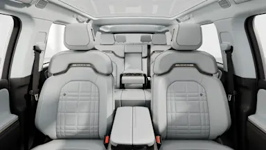 2026 R1S Ocean Coast Signature back seats view