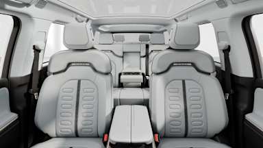 2025 R1S Ocean Coast back seats view