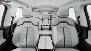 2025 R1S Ocean Coast back seats view