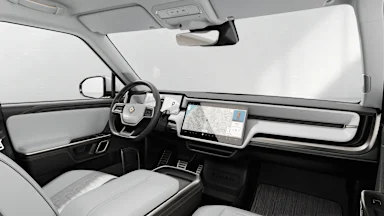 2023 R1S Ocean Coast driver seat view