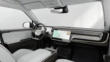 2026 R1S Ocean Coast + Driftwood driver seat view