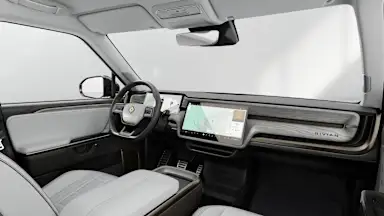 2026 R1S Ocean Coast + Driftwood driver seat view