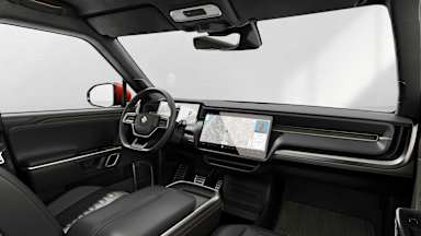 2024 R1S Black Mountain driver seat view