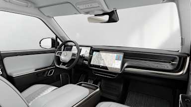 2023 R1S Ocean Coast driver seat view