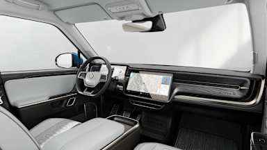 2023 R1S Ocean Coast driver seat view