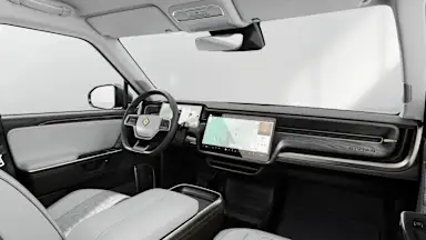 2025 R1S Ocean Coast driver seat view