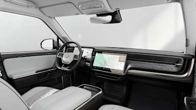 2025 R1S Ocean Coast driver seat view