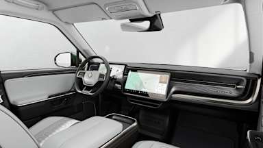 2025 R1S Ocean Coast driver seat view