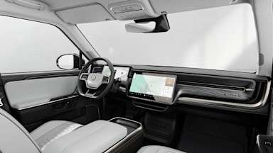 2025 R1S Ocean Coast driver seat view