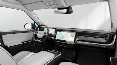 2025 R1S Ocean Coast driver seat view