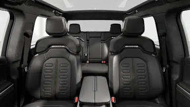 2023 R1T Black Mountain back seats view