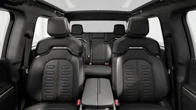 2023 R1T Black Mountain back seats view