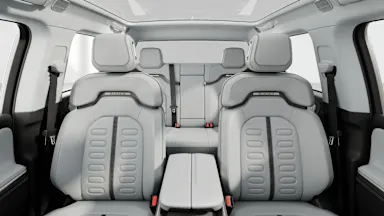 2024 R1T Ocean Coast back seats view
