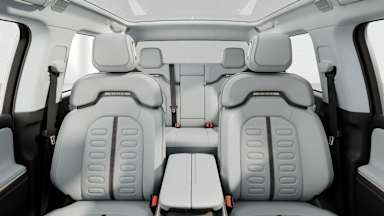 2022 R1T Ocean Coast back seats view