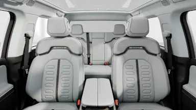 2024 R1T Ocean Coast back seats view