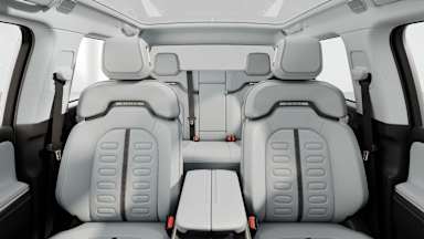 2027 R1T Ocean Coast back seats view
