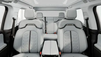 2026 R1T Ocean Coast back seats view