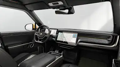 2023 R1T Black Mountain driver seat view