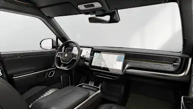 2024 R1T Black Mountain driver seat view