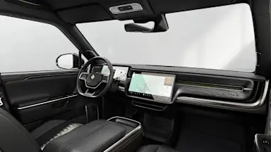 2025 R1T Black Mountain driver seat view