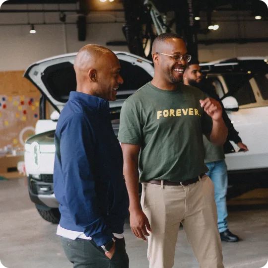 Get expert guidance in our Rivian spaces