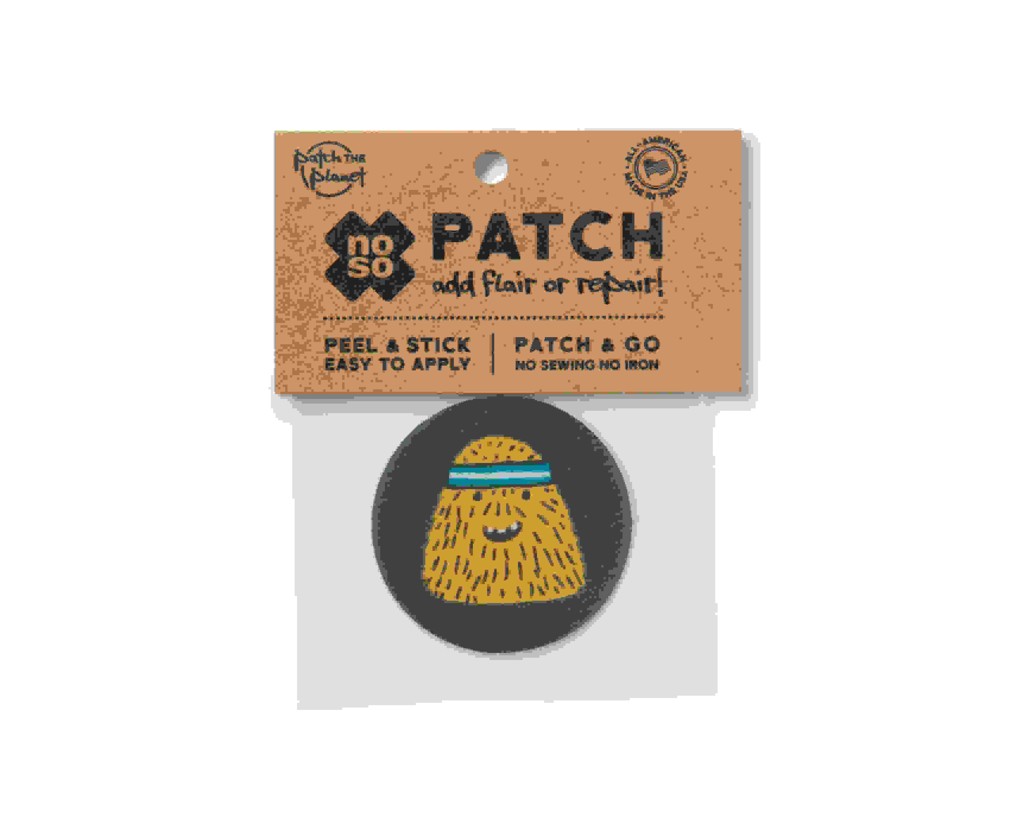Add patch to backpack no sewing or ironing! 